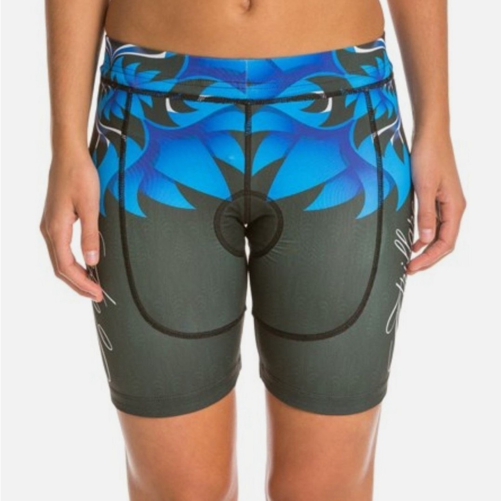 🆕 TRIFLARE Women's Black Lotus Tri Shorts